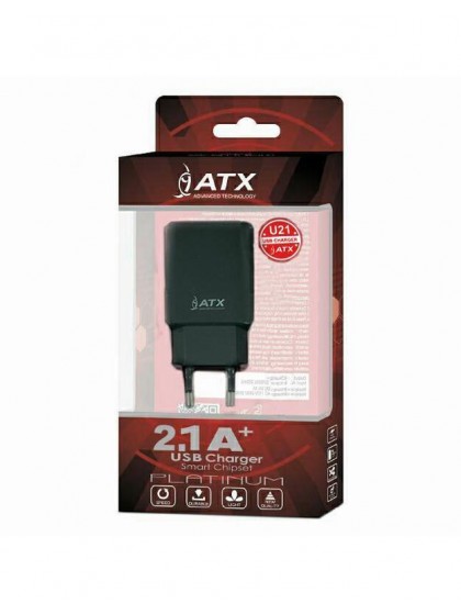  ATRAX USB CHARGER ADAPTER BLACK 