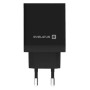 EVELATUS TRAVEL CHARGER ETC04 USB2.4A + TYPE C 3A 30W POWER DELIVERY BLACK