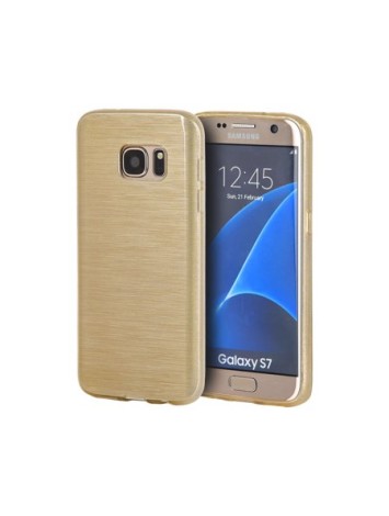  SAMSUNG S7 SILICONE CASE METAL GOLD 
